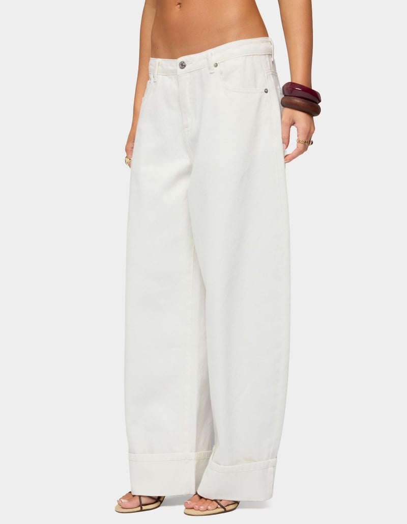 EDIKTED Kella Low Rise Baggy Jeans image number 1