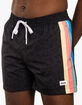 DUVIN Black Leopard Mens Volley Shorts image number 2