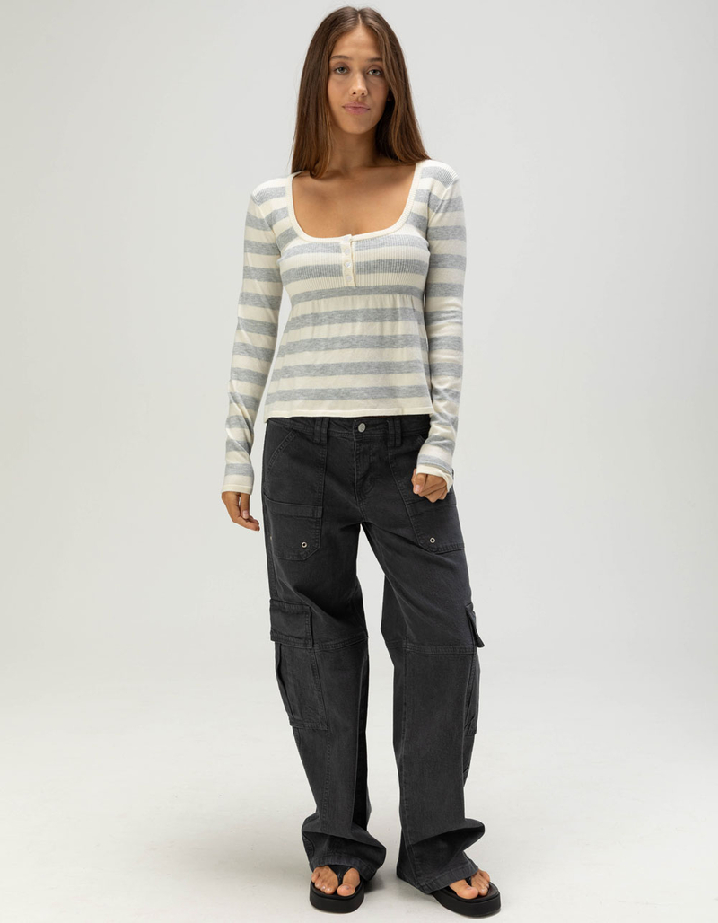 RSQ Womens Stripe Babydoll Sweater image number 1