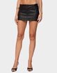 EDIKTED Danielle Faux Leather Mini Skort image number 1