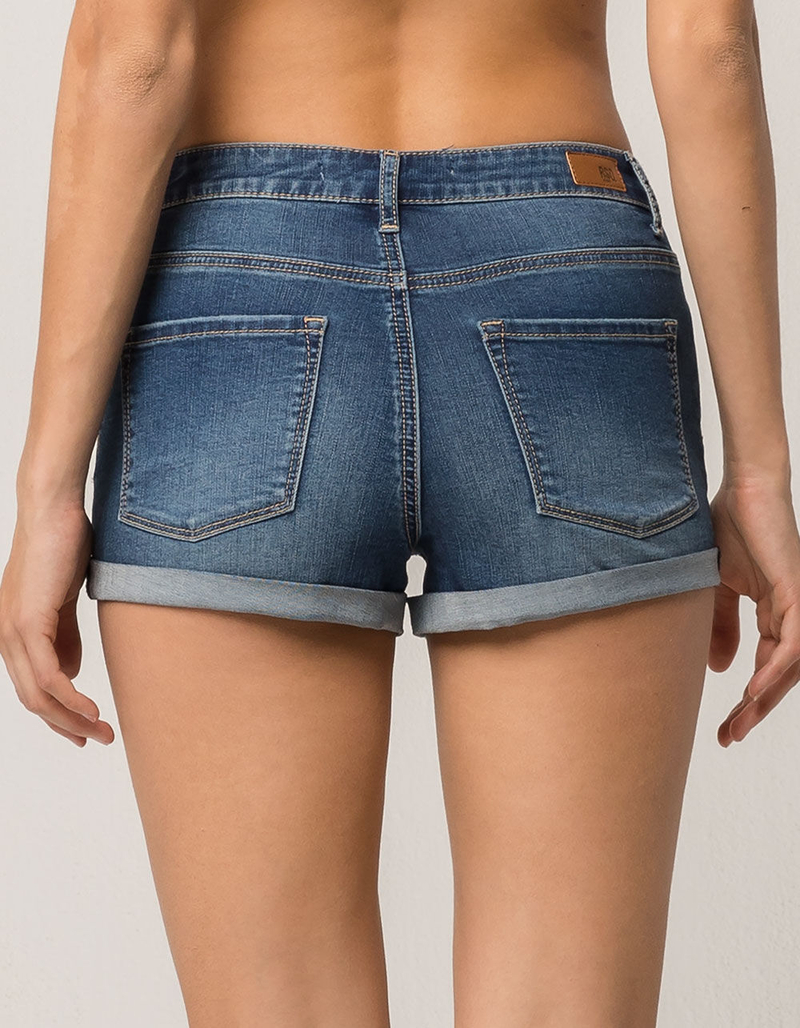 RSQ Sunset High Rise Womens Ripped Denim Shorts image number 2