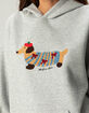 AELFRIC EDEN Cartoon Dog Womens Oversized Hoodie image number 2