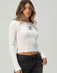 DISNEY Stitch Womens Long Sleeve Baby Tee image number 1