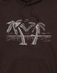 BEACH Palms Outline Unisex Hoodie image number 2