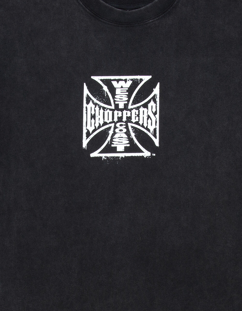 WEST COAST CHOPPERS Core Logo Mens Muscle Tee - WASHED BLACK - L