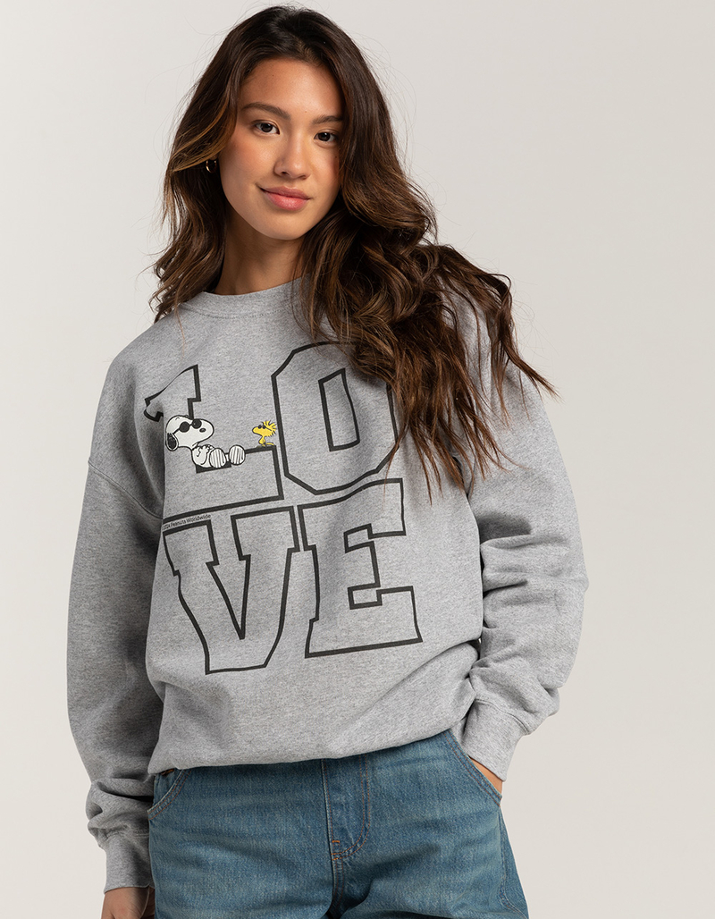 PEANUTS Love Block Unisex Crewneck Sweatshirt image number 2