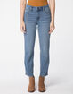 RSQ High Rise Medium Wash Womens Straight Leg Jeans image number 2