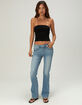 MISS ME Womens Mid Rise Bootcut X Pocket Jeans image number 5