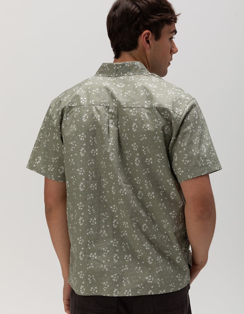 RSQ Mens Ditsy Print Poplin Button Up Shirt image number 5