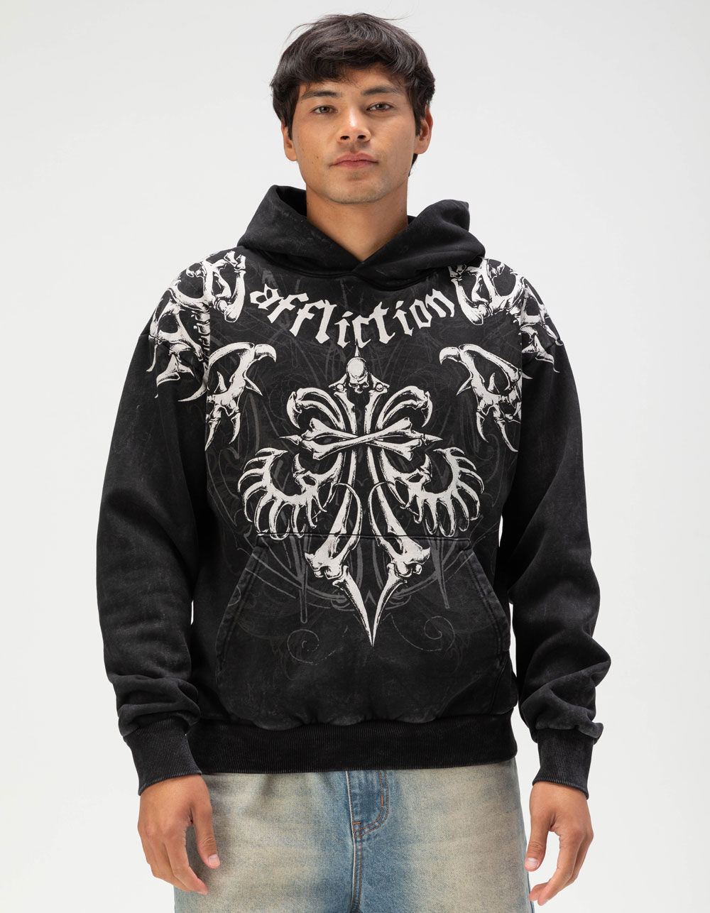 ダブルレインボー LIP SLIDE HOODED SWEAT メンズ プルオーバーパーカー JPN：M コットン(100%) BALENCIAGA (バレンシアガ) 22SS バックヘムロゴ 刺繍 スウェット