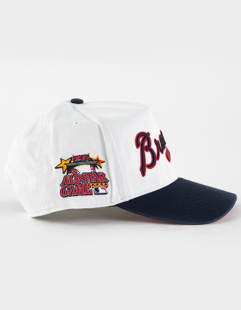 47 BRAND Atlanta Braves Cooperstown Double Header Script '47 Hitch Snapback Hat image number 2