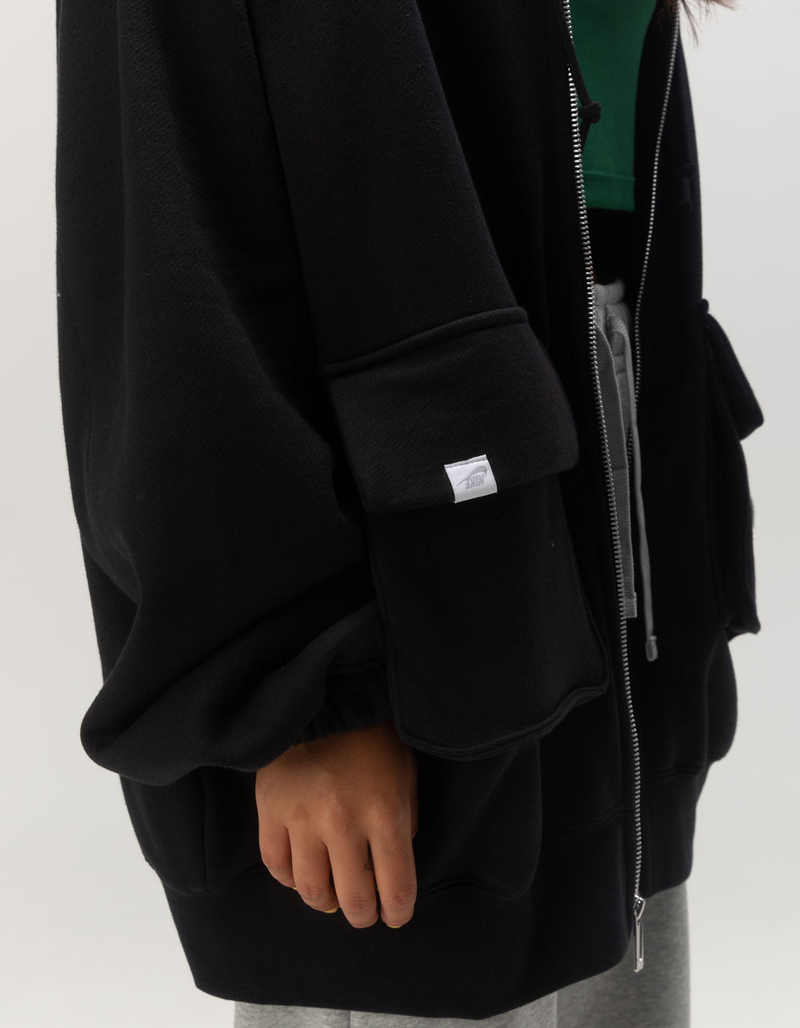 oversized zip up hoodie nike