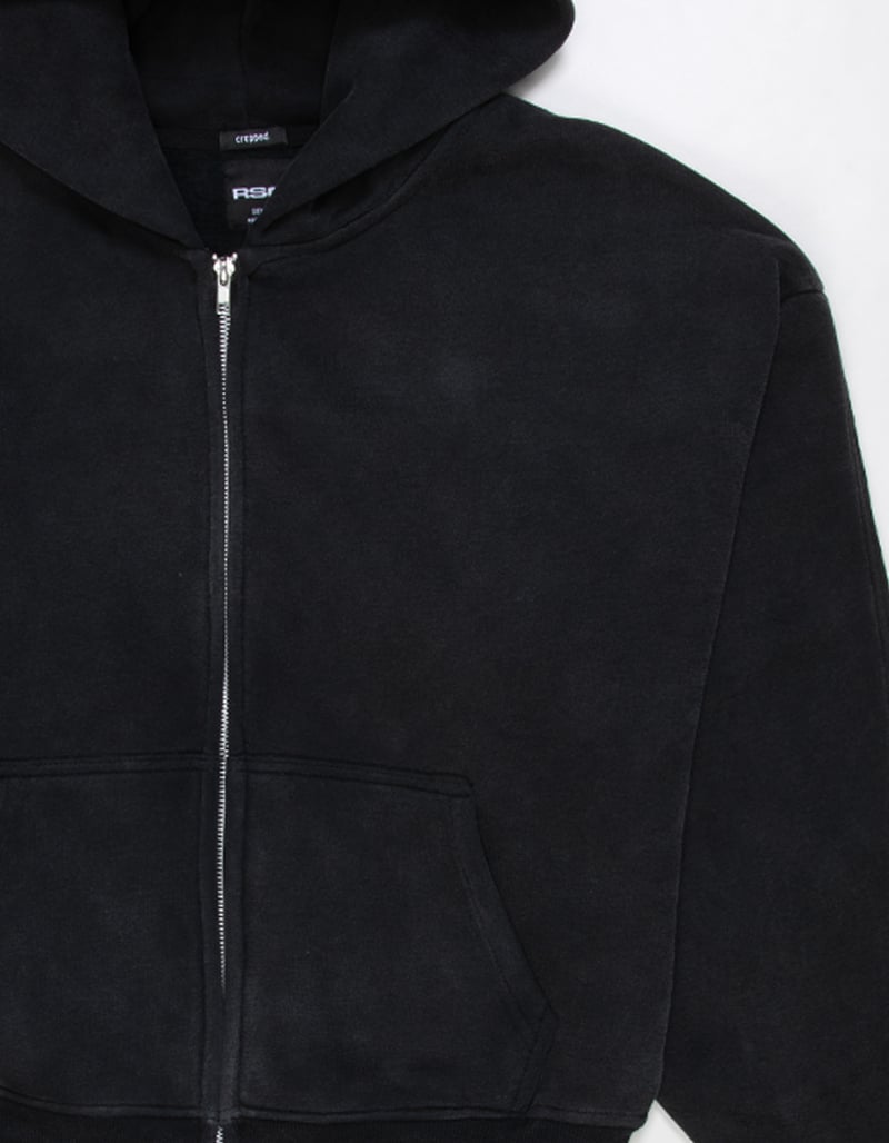 RSQ Mens Cropped Zip-Up Hoodie image number 4