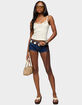 EDIKTED Fawnie Crochet Ribbed Tank Top image number 5