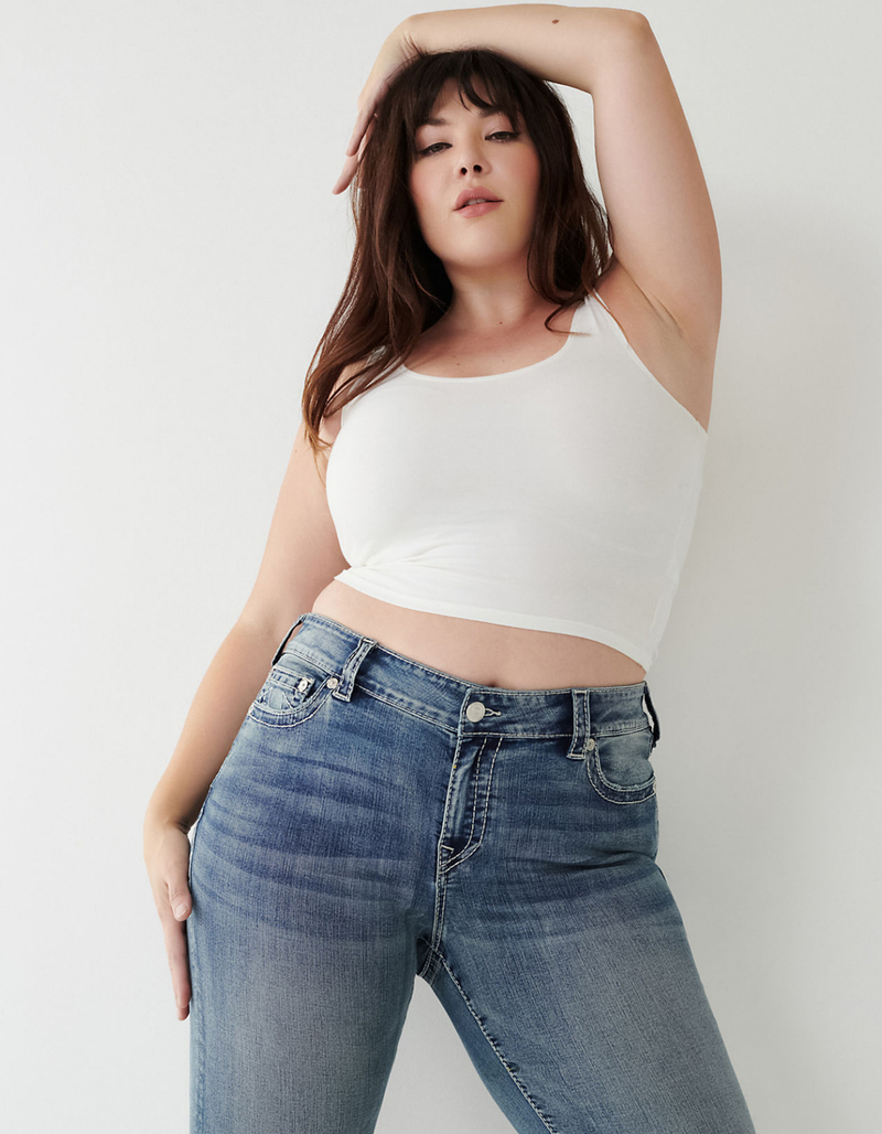 TRUE RELIGION Becca Big T Stitch Womens Bootcut Jeans image number 11