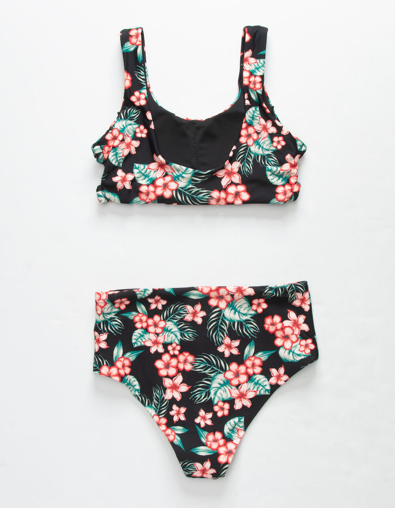 FULL TILT Scoop Bralette High Waist Girls Bikini Set image number 2