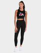 FRESNO STATE UNIVERSITY Distressed Primary Logo Womens Cropped Tank Top image number 2