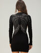 AFFLICTION Blade Killer Womens Long Sleeve Sweater Dress image number 4