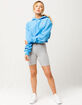 CHAMPION Reverse Weave Active Blue Womens Crop Hoodie image number 4