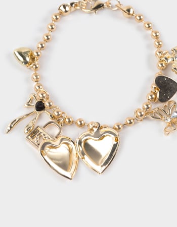 FULL TILT Butterfly/Heart Charm Bracelet Alternative Image