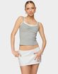 EDIKTED Lilian Layered Striped Tank Top image number 1