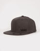 VANS Splitz Charcoal Heather Mens Flexfit Hat image number 1