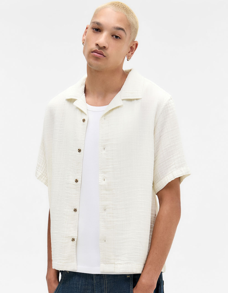 BDG Urban Outfitters Crinkle Mens Button Up Shirt image number 0