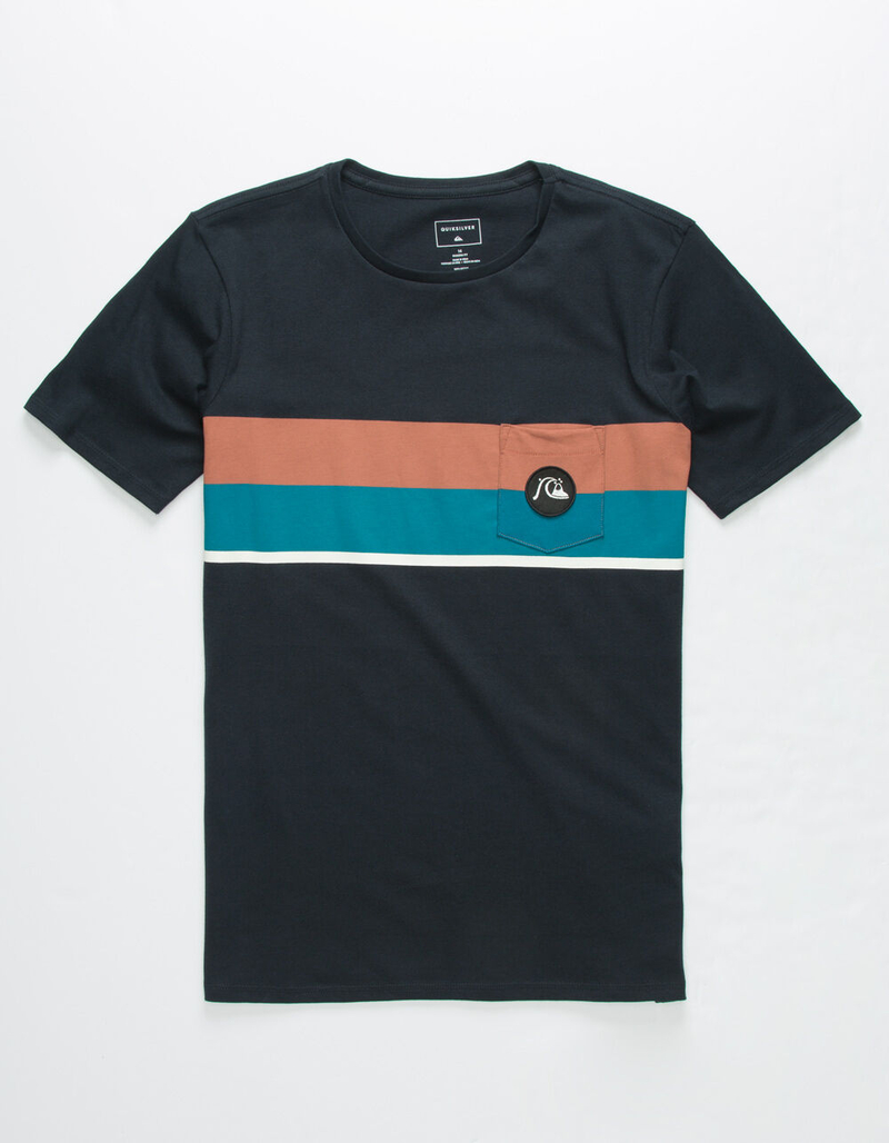 QUIKSILVER Multiply Stripe Boys Pocket Tee image number 0