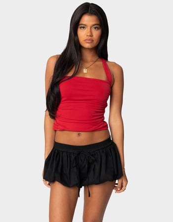 EDIKTED Nyrah Straight Neck Halter Top Primary Image