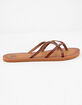 GIGI Criss Cross Cognac Womens Sandals image number 3
