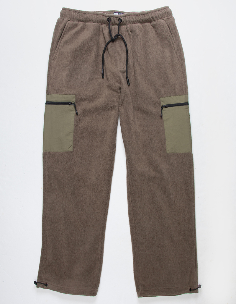 LIRA Slauson Mens Relaxed Fit Polar Fleece Pants DK KHAKI Tillys