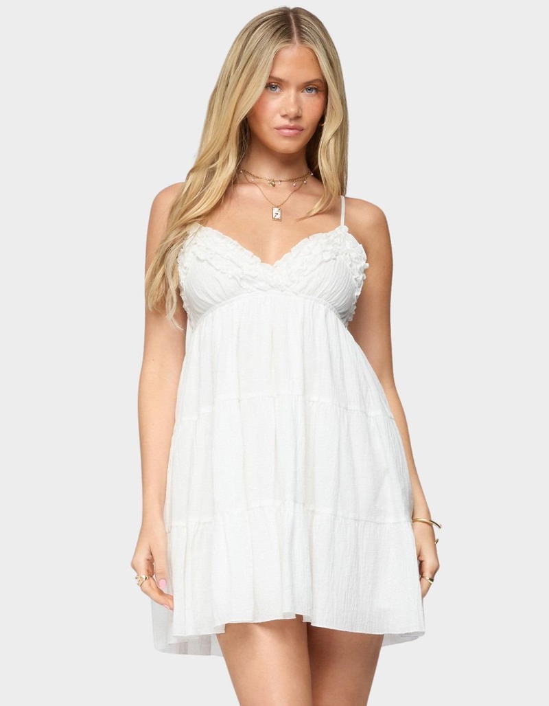 EDIKTED Bianca Ruffle Tiered Babydoll Dress image number 0