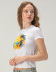 SUGAR FLOWER Airbrush Beach Womens Baby Tee image number 3