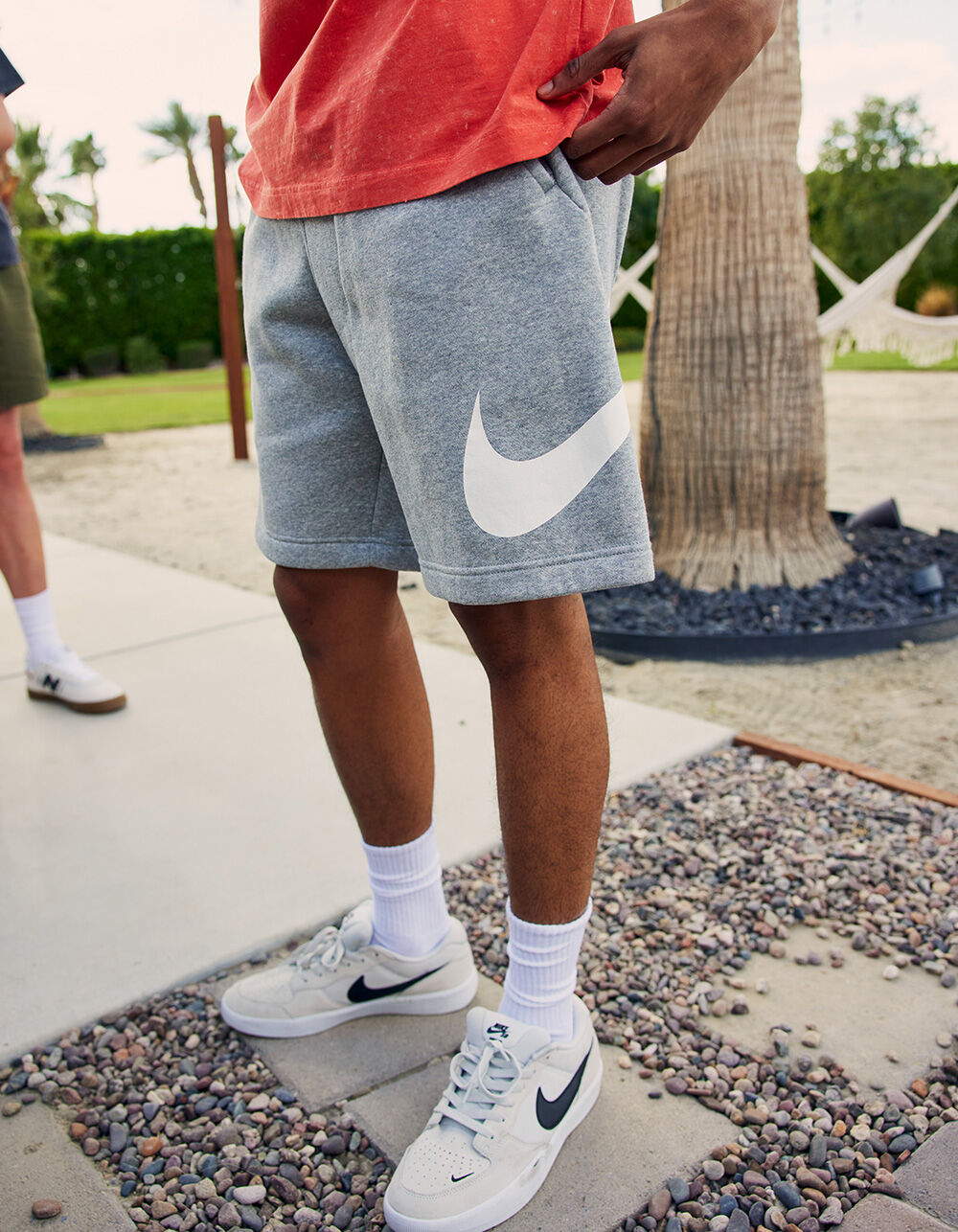 NIKE Sportswear Club Mens Sweat Shorts - HEATHER GRAY - M