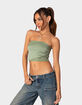 EDIKTED Lace Patchwork Womens Tube Top image number 5