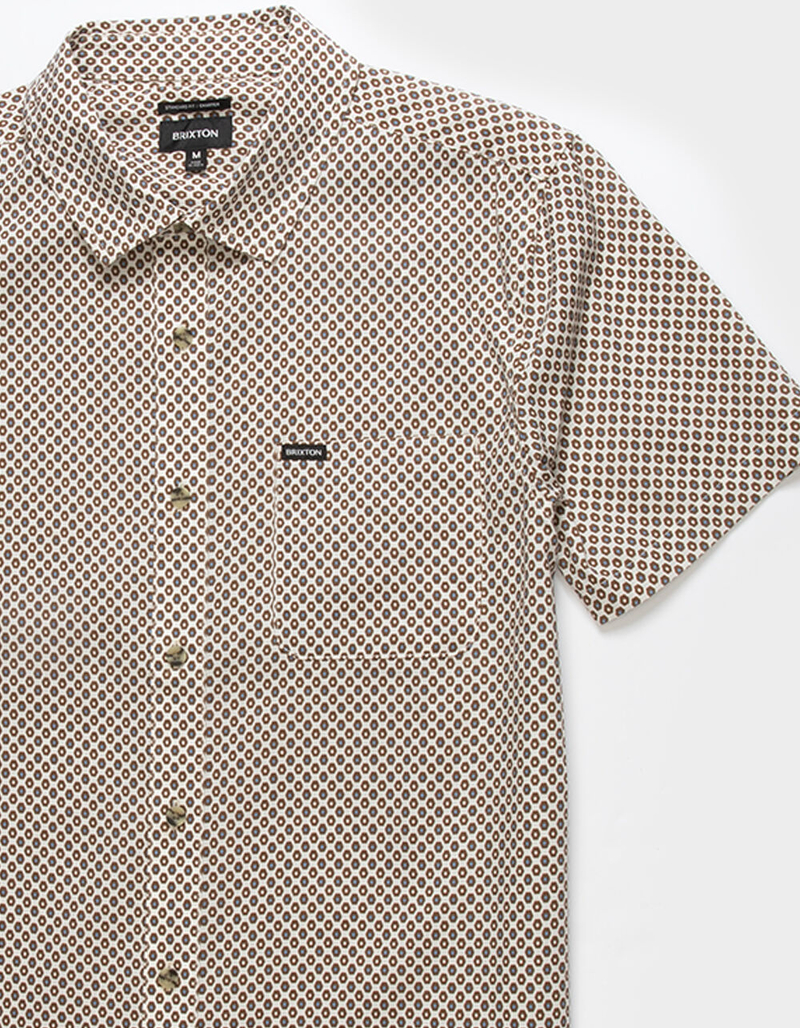 BRIXTON Charter Print Button Up Mens Shirt image number 1