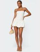 EDIKTED Ribbed Bubble Skirt Mini Dress image number 3
