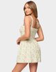 EDIKTED Sadee Ruched Floral Mini Dress image number 3