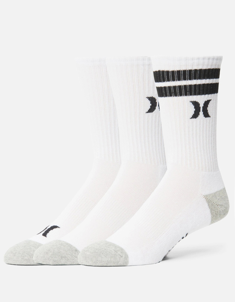 HURLEY Half Terry 3 Pack Mens Crew Socks image number 0