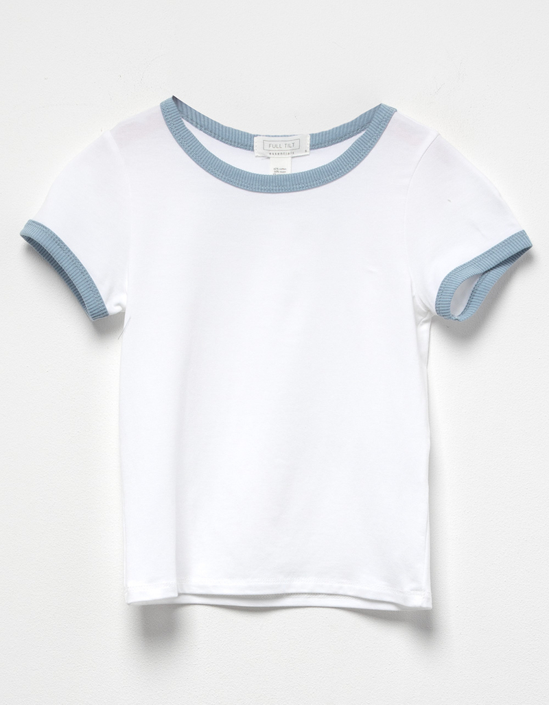 FULL TILT Essentials Girls Ringer Tee image number 0