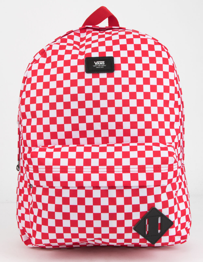 VANS Old Skool III Red Checkerboard Backpack image number 0