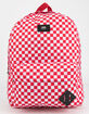 VANS Old Skool III Red Checkerboard Backpack image number 1