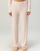FULL TILT Pointelle Floral Pajama Pants image number 2