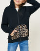 HAYDEN Leopard Girls Zip Hoodie image number 3