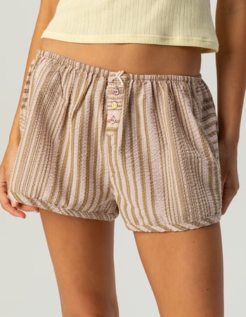 FREE PEOPLE Home By 8 Texture Womens Boxer Shorts Alternative Image