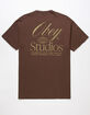 OBEY Studios Roll Call Mens Tee image number 1