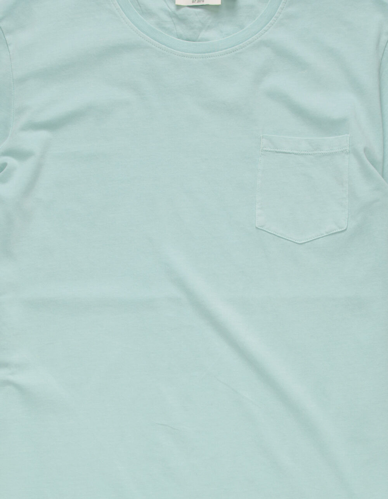 HEDGE Light Blue Mens Pocket Tee image number 1