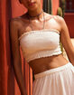 ROXY Warm Waters Womens Eyelet Tube Top image number 4