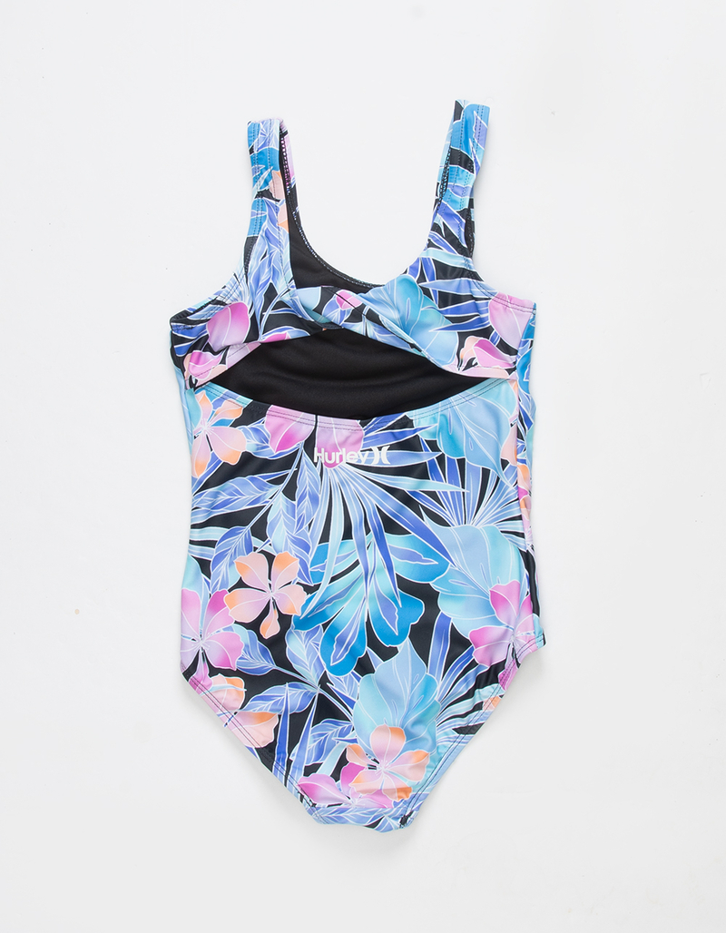 HURLEY Twist Back Girls One Piece Swimsuit image number 1
