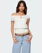 EDIKTED Michaela Off Shoulder Knit Top image number 1